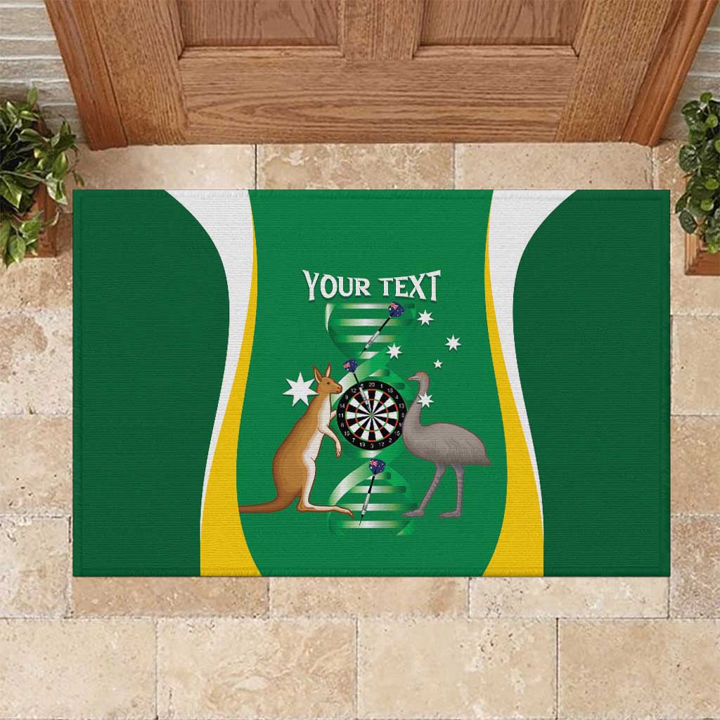 Personalised Australia Darts Rubber Doormat Aussie Its In My DNA National Color - Aussie Hoodie