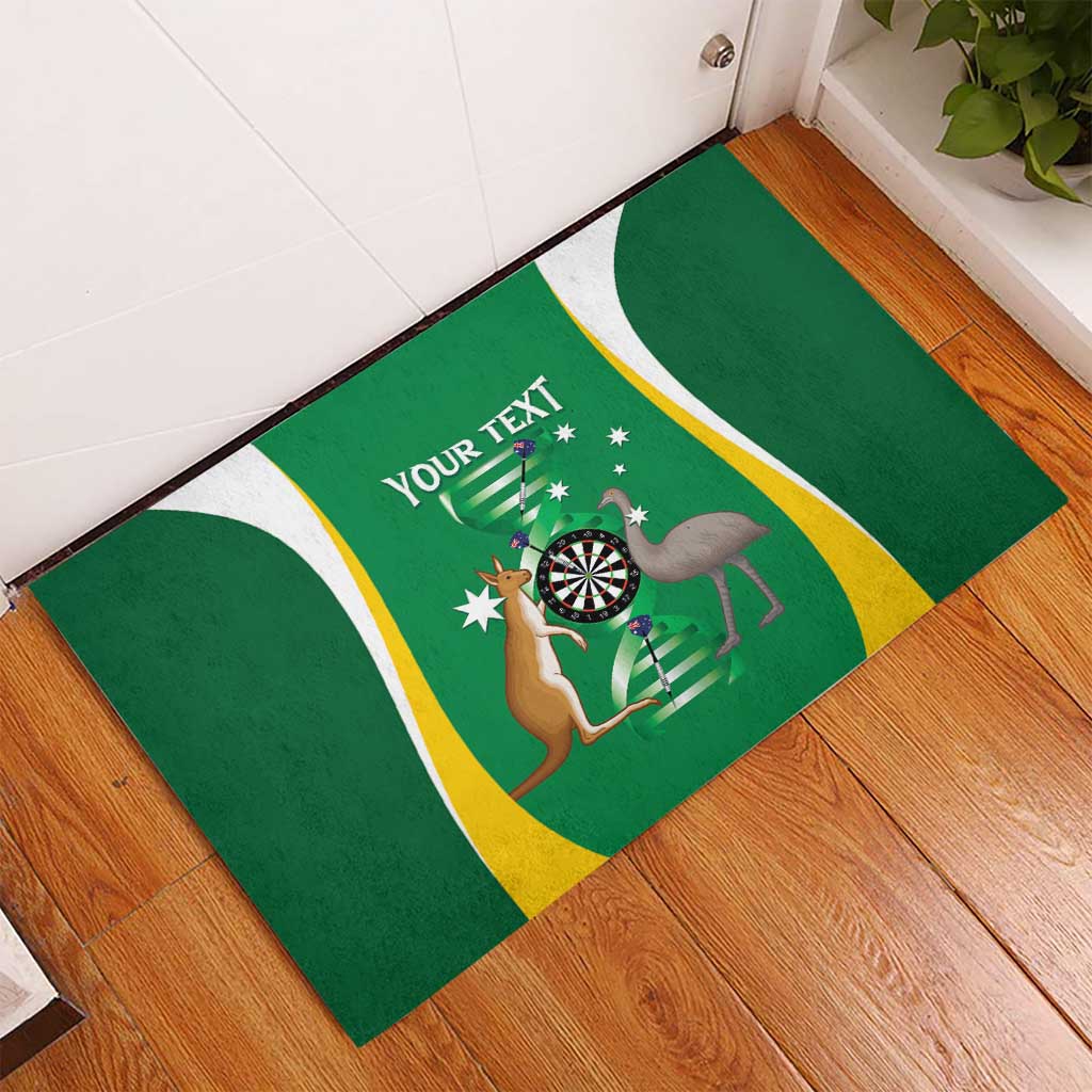 Personalised Australia Darts Rubber Doormat Aussie Its In My DNA National Color - Aussie Hoodie