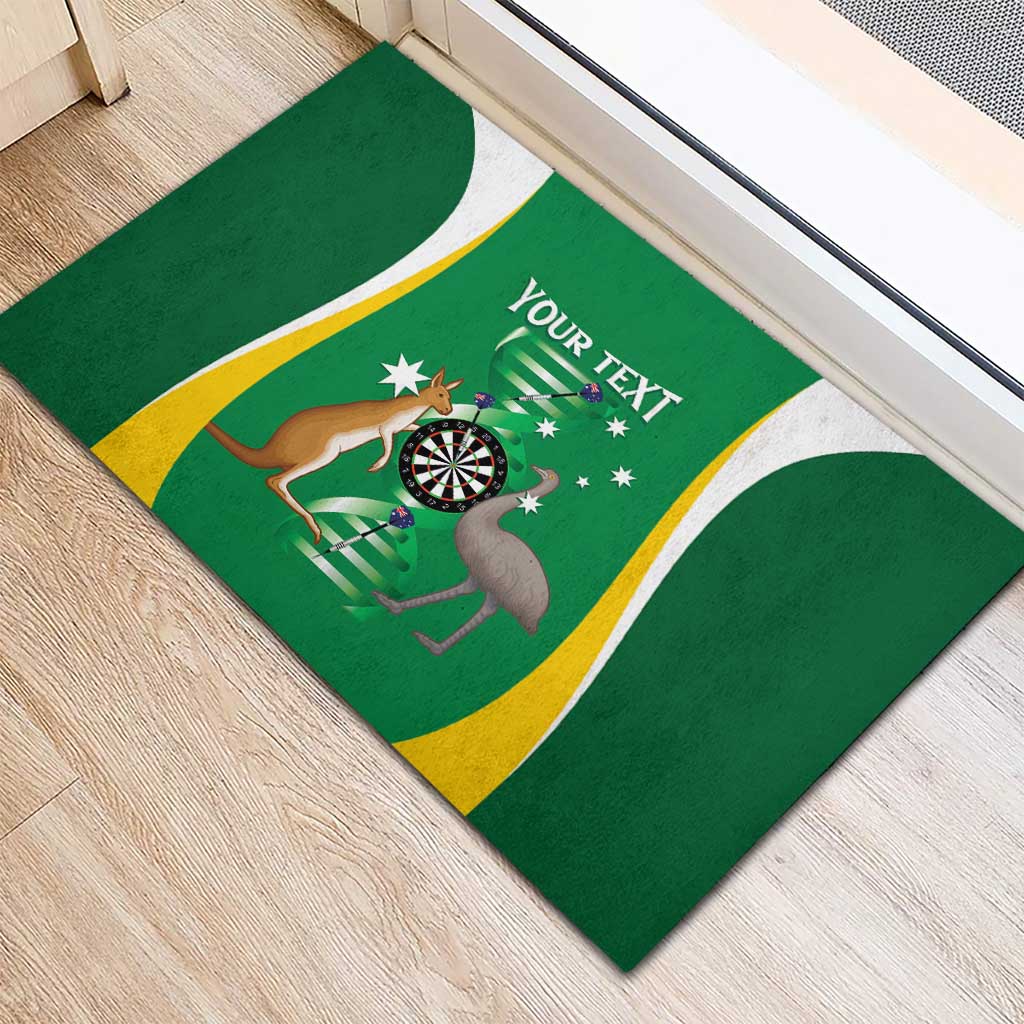 Personalised Australia Darts Rubber Doormat Aussie Its In My DNA National Color - Aussie Hoodie