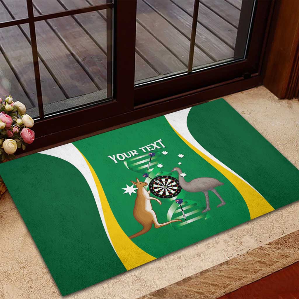 Personalised Australia Darts Rubber Doormat Aussie Its In My DNA National Color - Aussie Hoodie