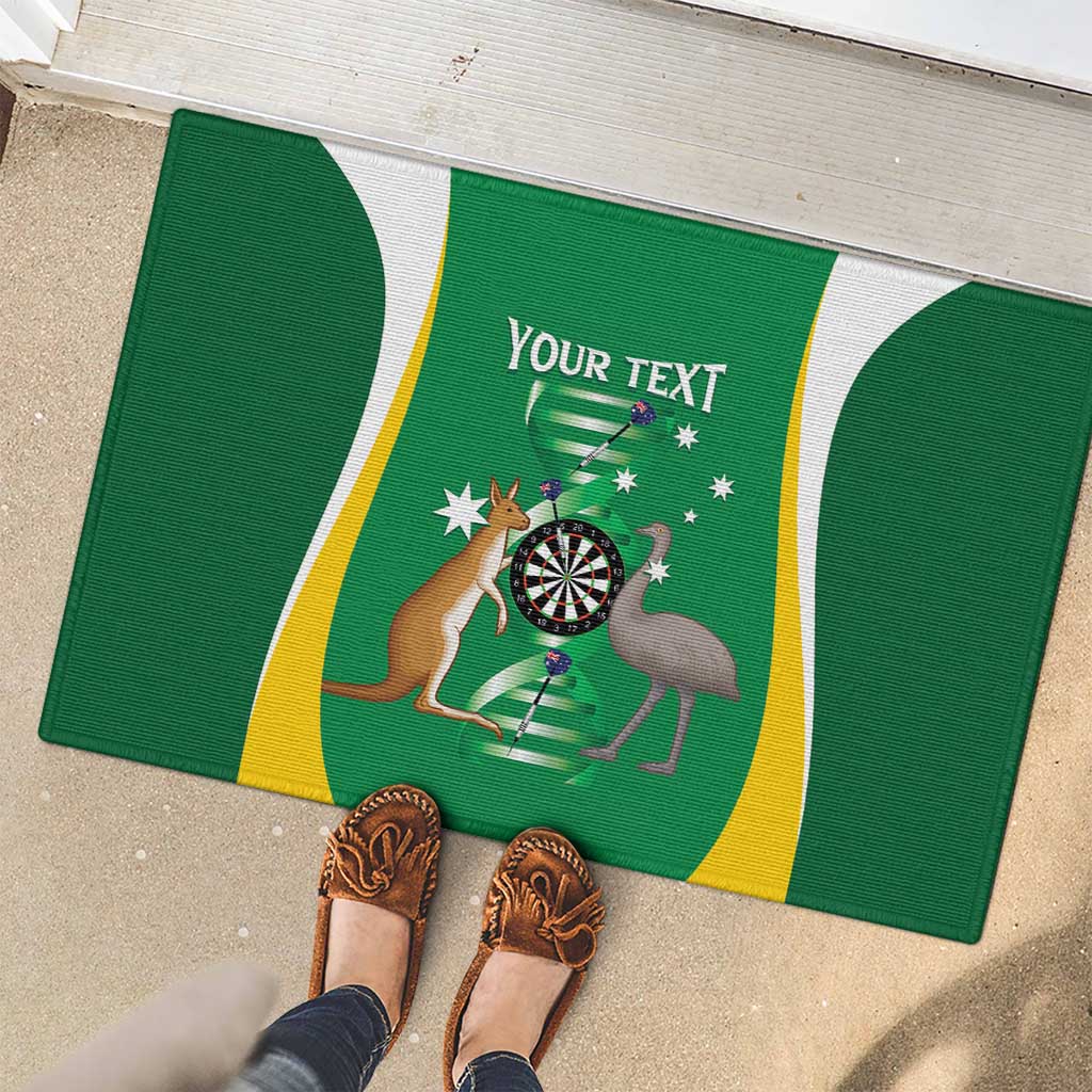 Personalised Australia Darts Rubber Doormat Aussie Its In My DNA National Color - Aussie Hoodie