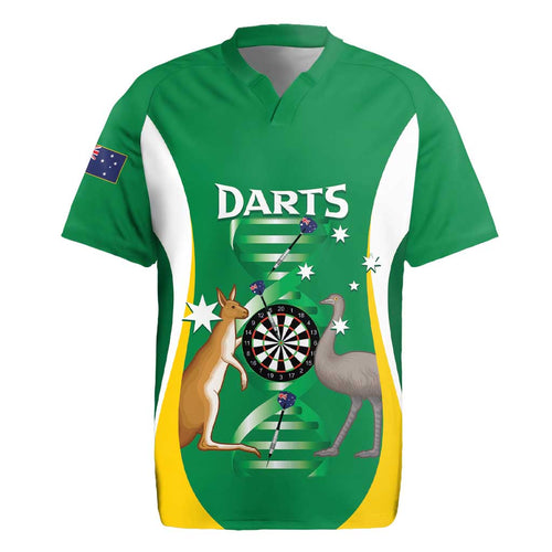 Personalised Australia Darts Rugby Jersey Aussie Its In My DNA National Color - Aussie Hoodie