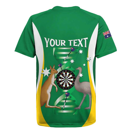 Personalised Australia Darts Rugby Jersey Aussie Its In My DNA National Color - Aussie Hoodie