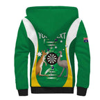 Personalised Australia Darts Sherpa Hoodie Aussie Its In My DNA National Color - Aussie Hoodie