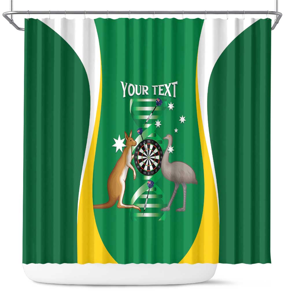 Personalised Australia Darts Shower Curtain Aussie Its In My DNA National Color - Aussie Hoodie