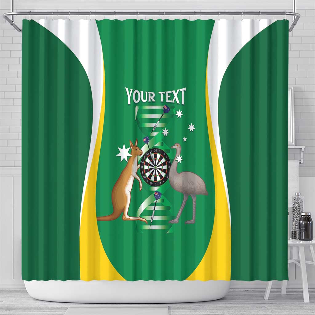 Personalised Australia Darts Shower Curtain Aussie Its In My DNA National Color - Aussie Hoodie