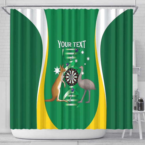 Personalised Australia Darts Shower Curtain Aussie Its In My DNA National Color - Aussie Hoodie