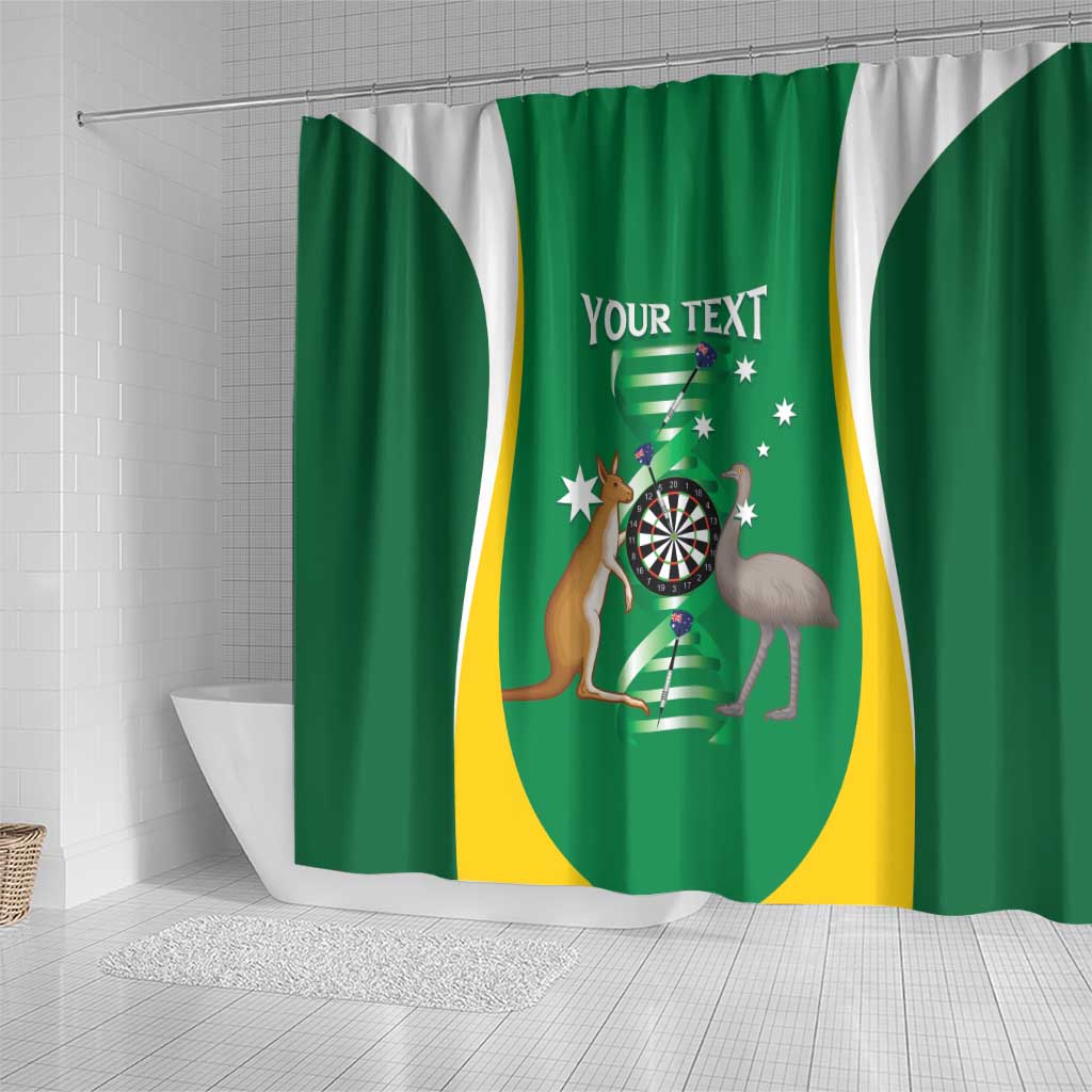 Personalised Australia Darts Shower Curtain Aussie Its In My DNA National Color - Aussie Hoodie