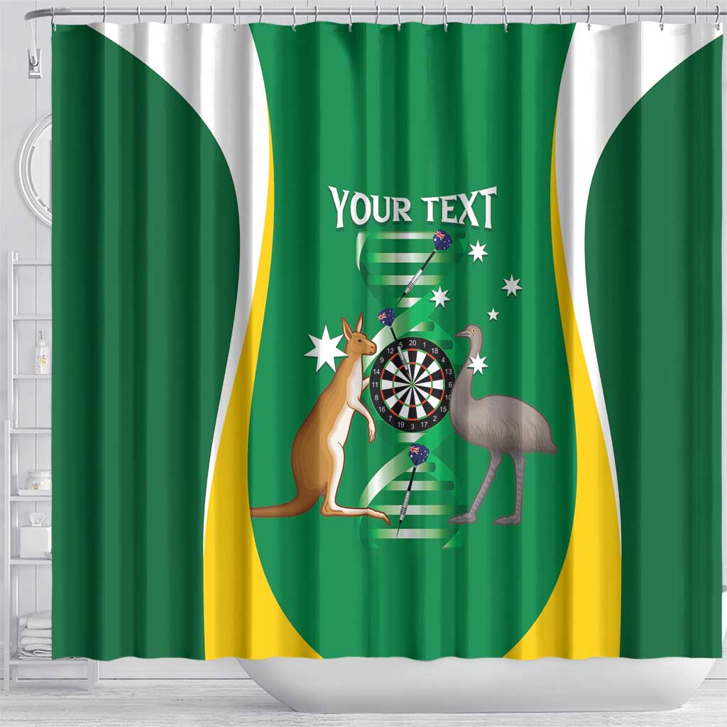 Personalised Australia Darts Shower Curtain Aussie Its In My DNA National Color - Aussie Hoodie