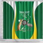 Personalised Australia Darts Shower Curtain Aussie Its In My DNA National Color - Aussie Hoodie