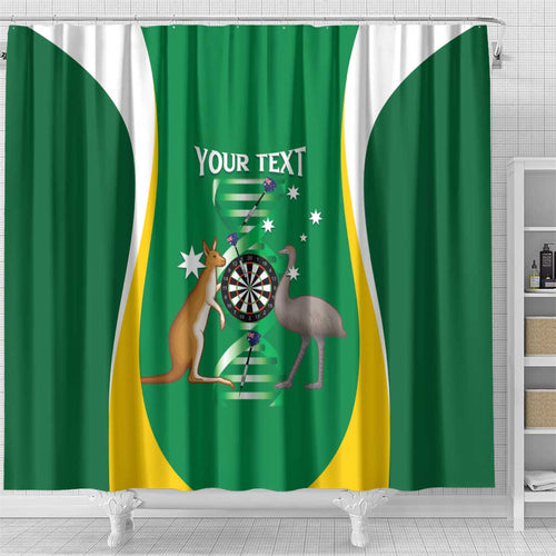 Personalised Australia Darts Shower Curtain Aussie Its In My DNA National Color - Aussie Hoodie