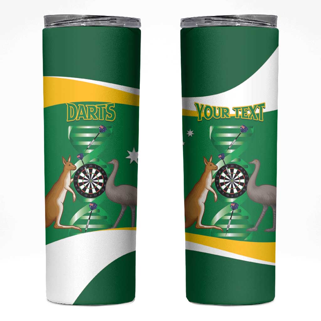 Personalised Australia Darts Skinny Tumbler Aussie Its In My DNA National Color - Aussie Hoodie