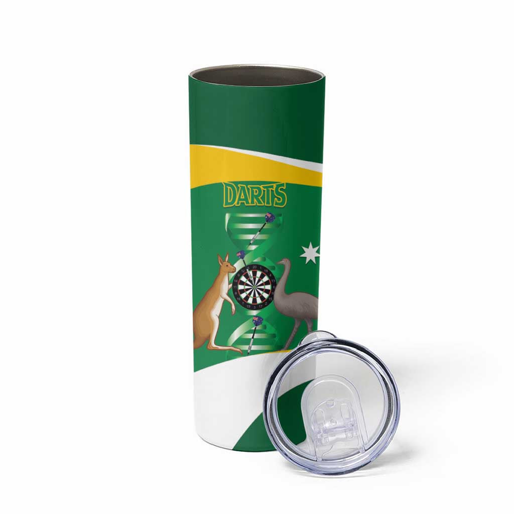 Personalised Australia Darts Skinny Tumbler Aussie Its In My DNA National Color - Aussie Hoodie