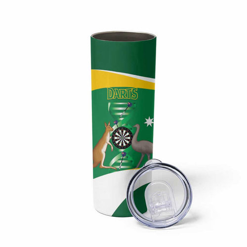 Personalised Australia Darts Skinny Tumbler Aussie Its In My DNA National Color - Aussie Hoodie