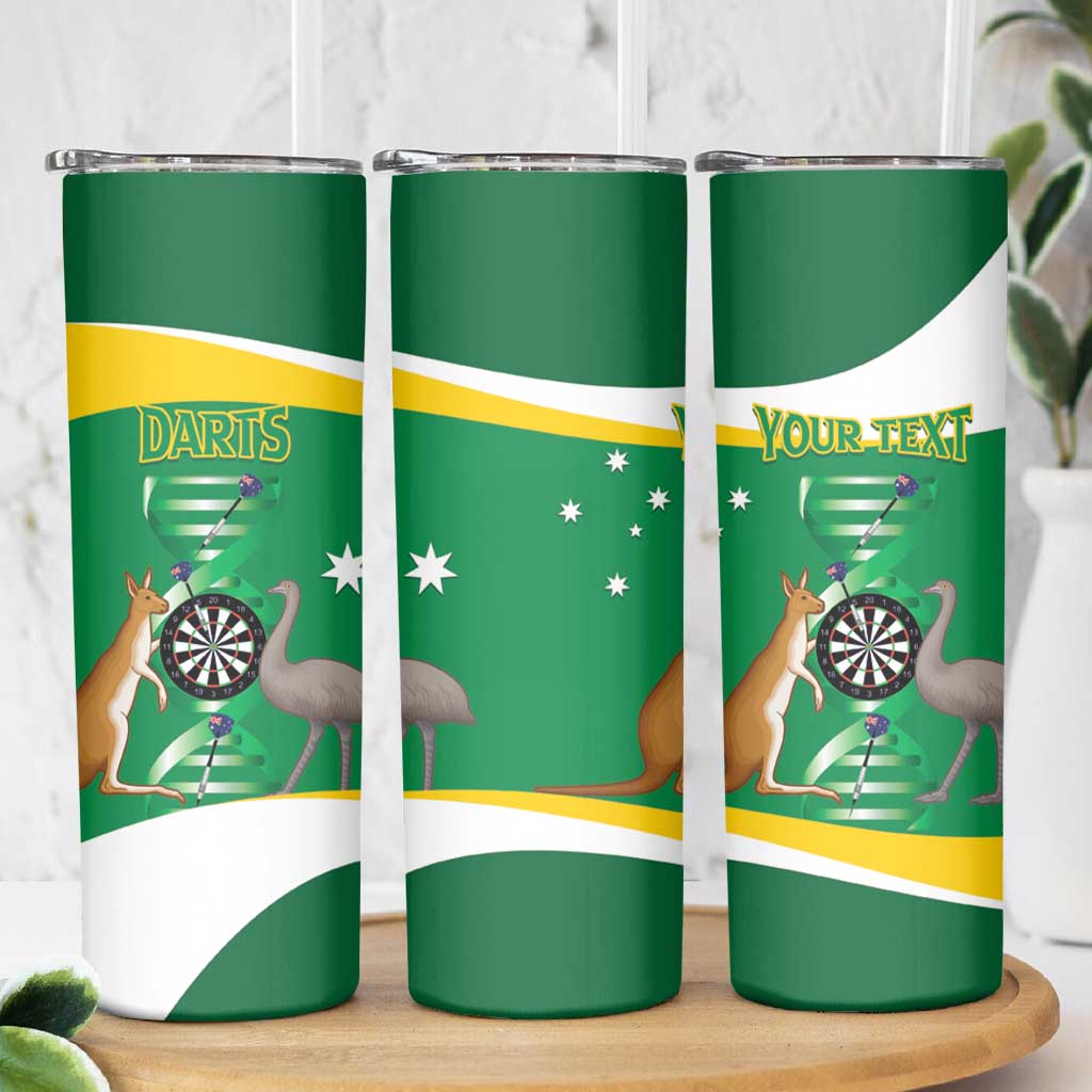 Personalised Australia Darts Skinny Tumbler Aussie Its In My DNA National Color - Aussie Hoodie