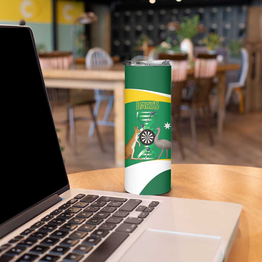 Personalised Australia Darts Skinny Tumbler Aussie Its In My DNA National Color - Aussie Hoodie