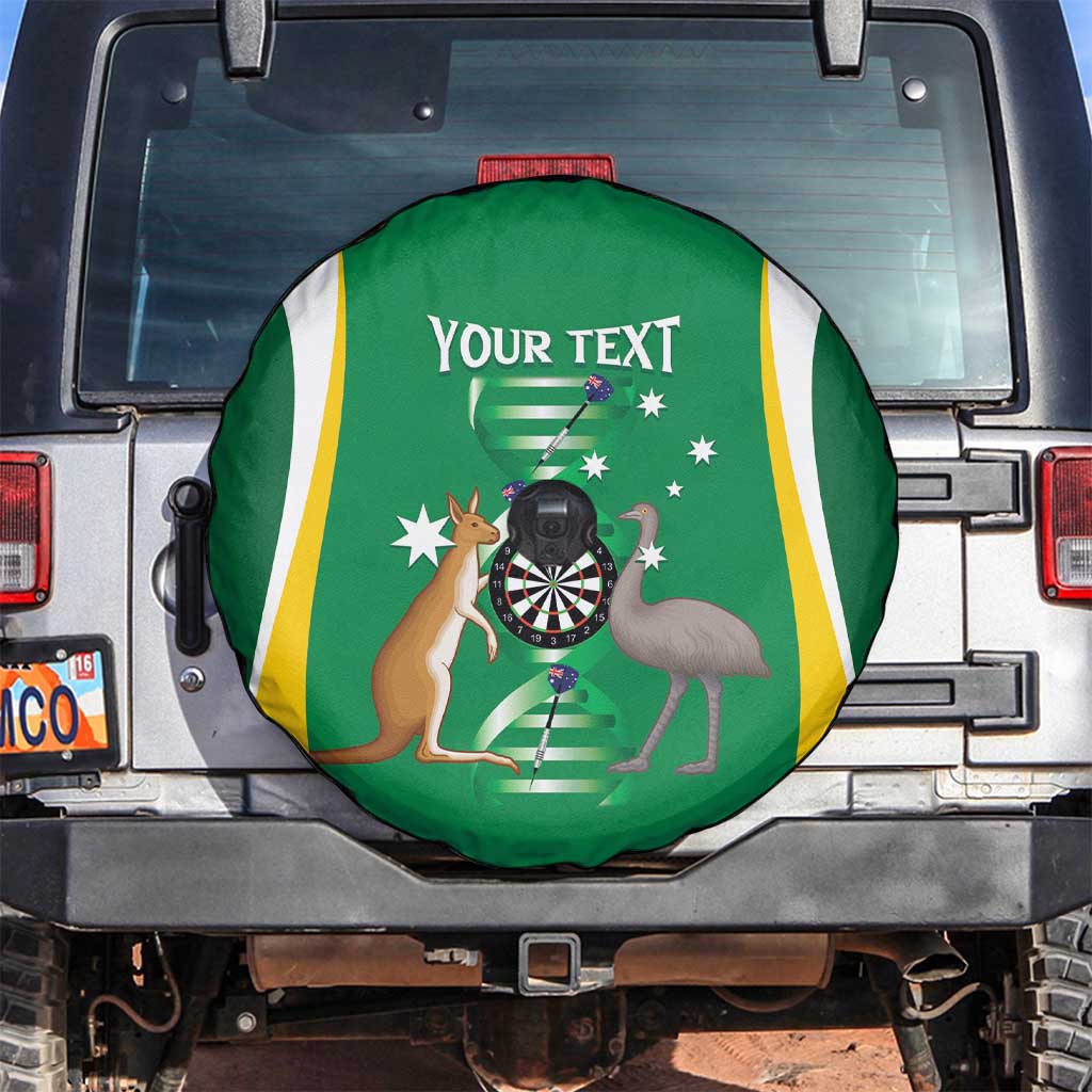 Personalised Australia Darts Spare Tire Cover Aussie Its In My DNA National Color - Aussie Hoodie