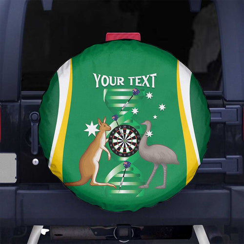 Personalised Australia Darts Spare Tire Cover Aussie Its In My DNA National Color - Aussie Hoodie
