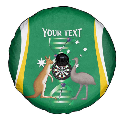 Personalised Australia Darts Spare Tire Cover Aussie Its In My DNA National Color - Aussie Hoodie