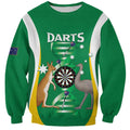 Personalised Australia Darts Sweatshirt Aussie Its In My DNA National Color - Aussie Hoodie