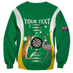 Personalised Australia Darts Sweatshirt Aussie Its In My DNA National Color - Aussie Hoodie