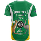 Personalised Australia Darts T Shirt Aussie Its In My DNA National Color - Aussie Hoodie