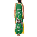 Personalised Australia Darts Tank Maxi Dress Aussie Its In My DNA National Color - Aussie Hoodie