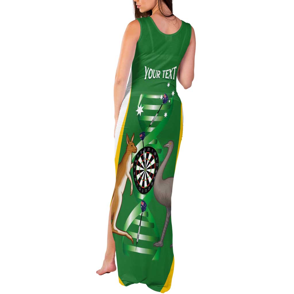 Personalised Australia Darts Tank Maxi Dress Aussie Its In My DNA National Color - Aussie Hoodie