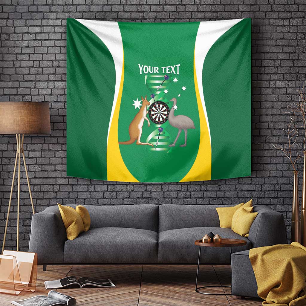 Personalised Australia Darts Tapestry Aussie Its In My DNA National Color - Aussie Hoodie