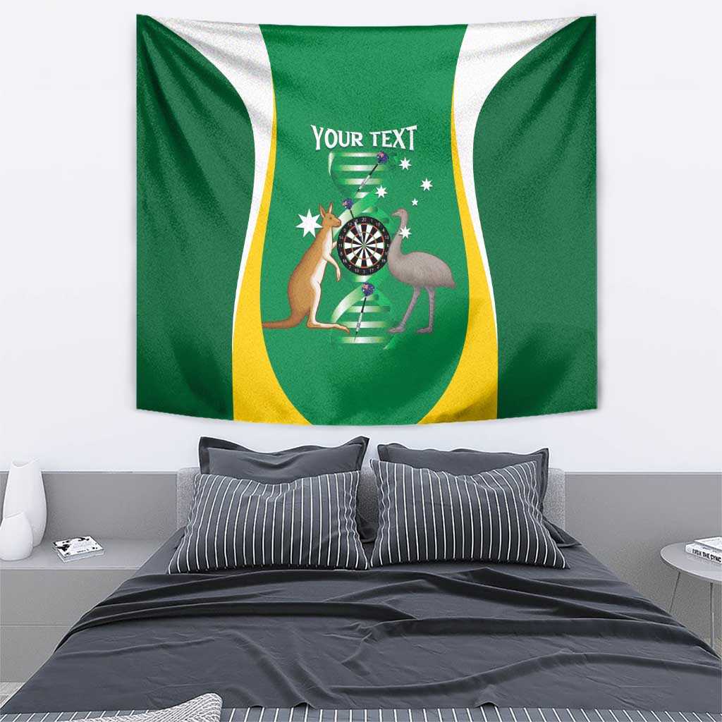 Personalised Australia Darts Tapestry Aussie Its In My DNA National Color - Aussie Hoodie