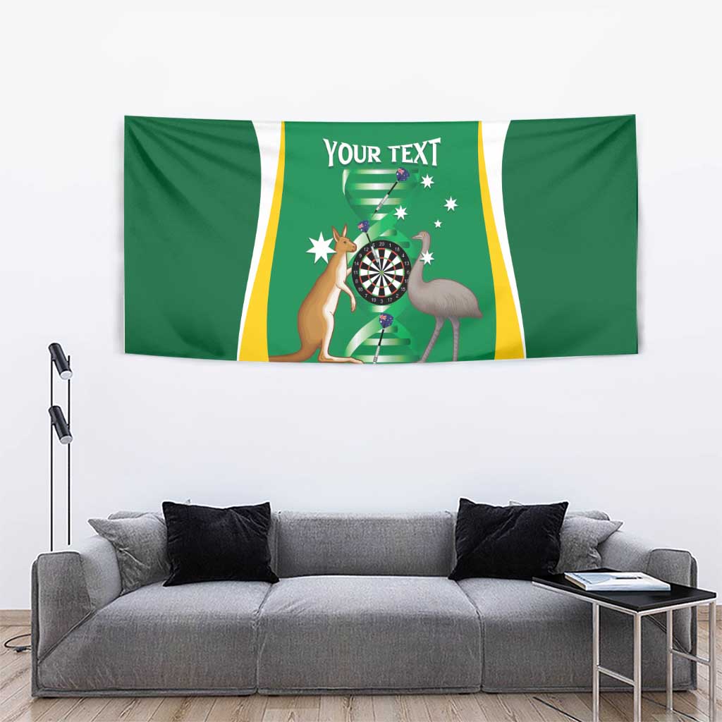 Personalised Australia Darts Tapestry Aussie Its In My DNA National Color - Aussie Hoodie