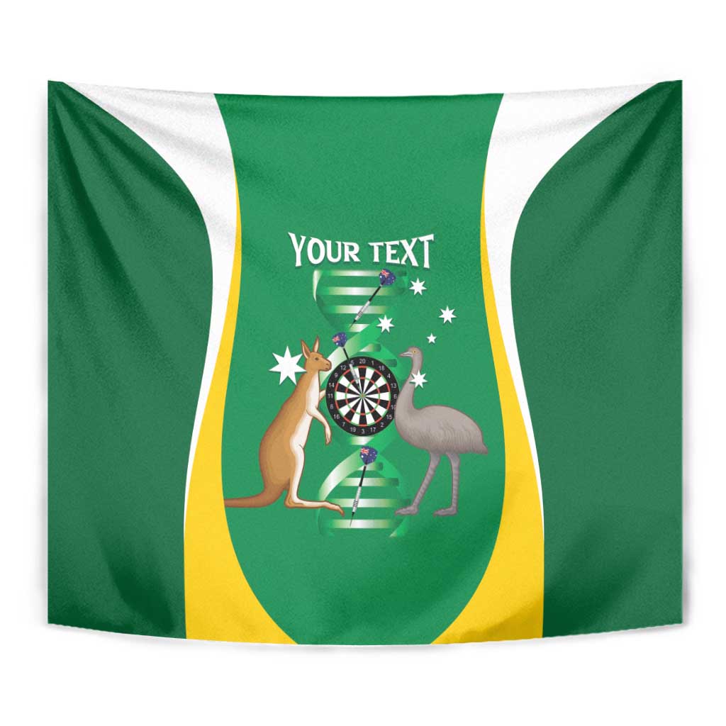 Personalised Australia Darts Tapestry Aussie Its In My DNA National Color - Aussie Hoodie