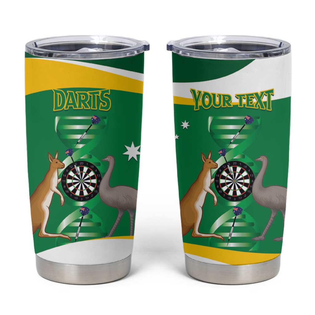 Personalised Australia Darts Tumbler Cup Aussie Its In My DNA National Color - Aussie Hoodie