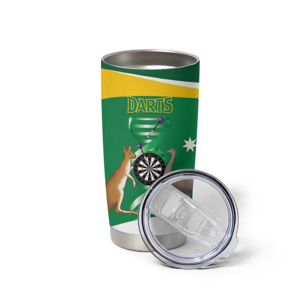 Personalised Australia Darts Tumbler Cup Aussie Its In My DNA National Color - Aussie Hoodie