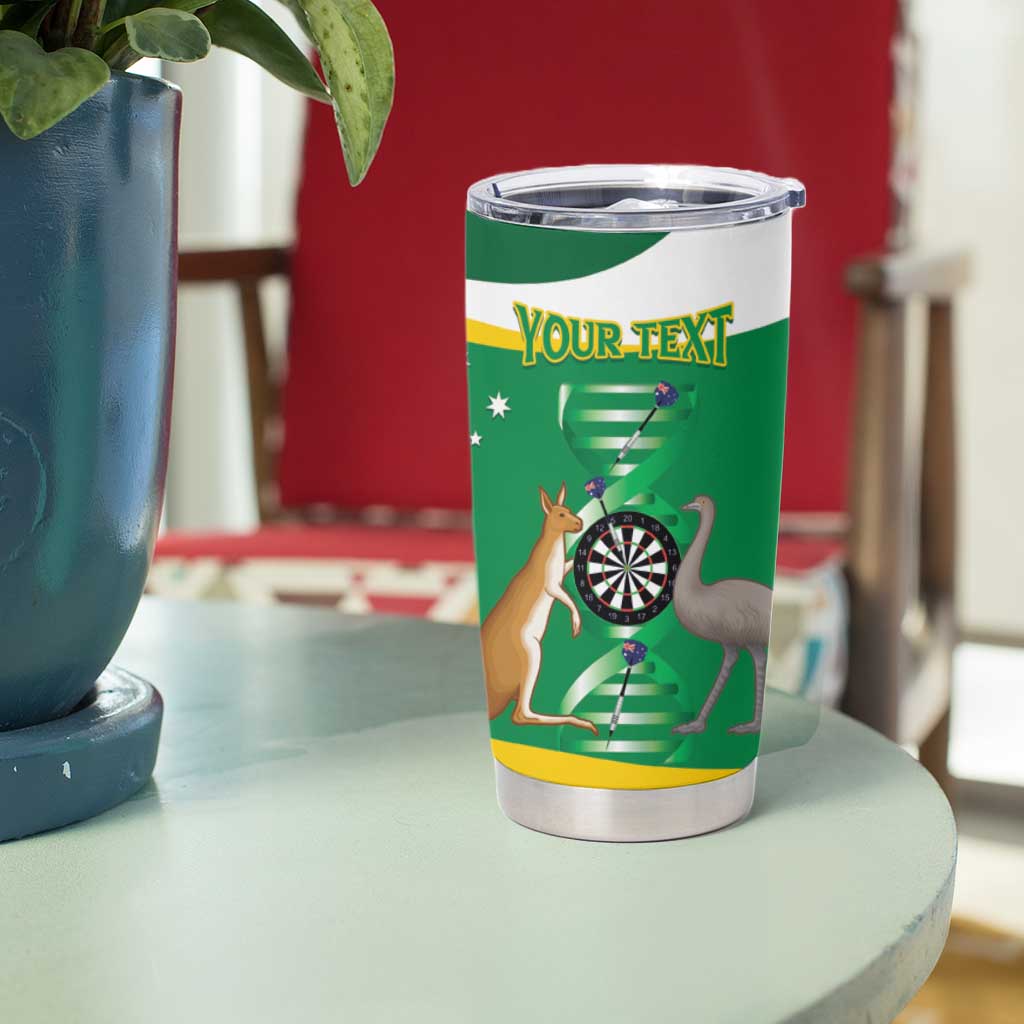 Personalised Australia Darts Tumbler Cup Aussie Its In My DNA National Color - Aussie Hoodie