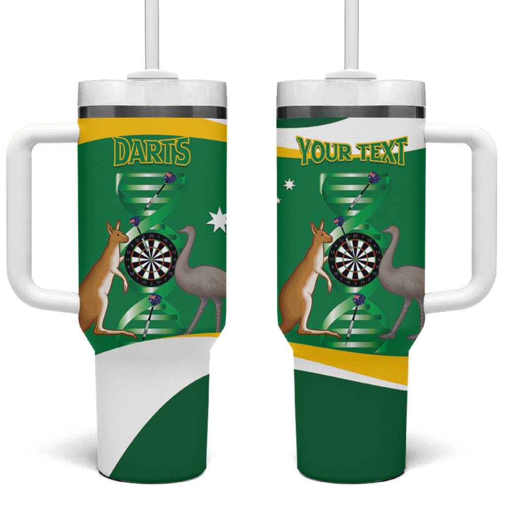 Personalised Australia Darts Tumbler With Handle Aussie Its In My DNA National Color - Aussie Hoodie