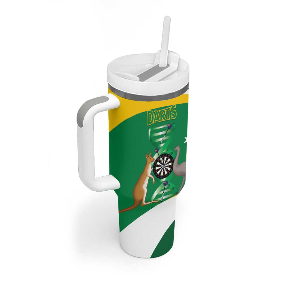 Personalised Australia Darts Tumbler With Handle Aussie Its In My DNA National Color - Aussie Hoodie
