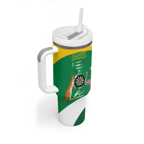 Personalised Australia Darts Tumbler With Handle Aussie Its In My DNA National Color - Aussie Hoodie