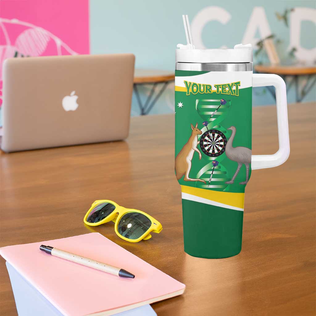 Personalised Australia Darts Tumbler With Handle Aussie Its In My DNA National Color - Aussie Hoodie