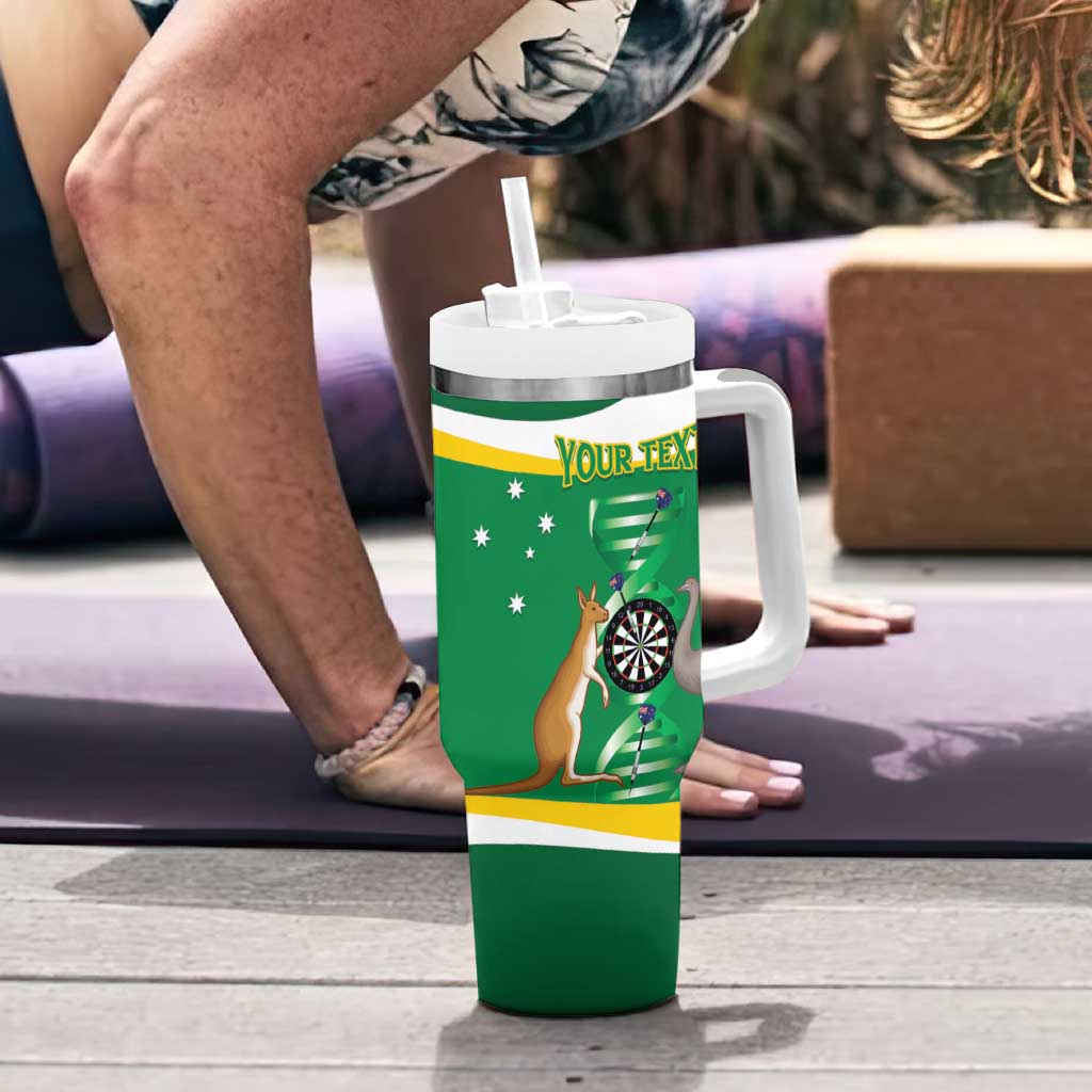 Personalised Australia Darts Tumbler With Handle Aussie Its In My DNA National Color - Aussie Hoodie