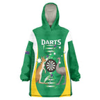 Personalised Australia Darts Wearable Blanket Hoodie Aussie Its In My DNA National Color - Aussie Hoodie