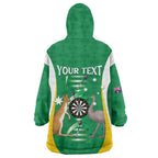 Personalised Australia Darts Wearable Blanket Hoodie Aussie Its In My DNA National Color - Aussie Hoodie
