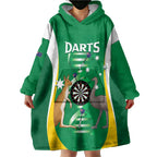 Personalised Australia Darts Wearable Blanket Hoodie Aussie Its In My DNA National Color - Aussie Hoodie