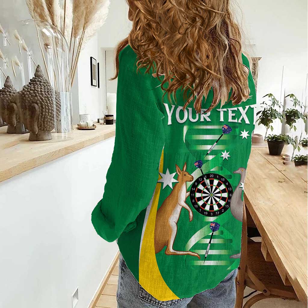 Personalised Australia Darts Women Casual Shirt Aussie Its In My DNA National Color - Aussie Hoodie