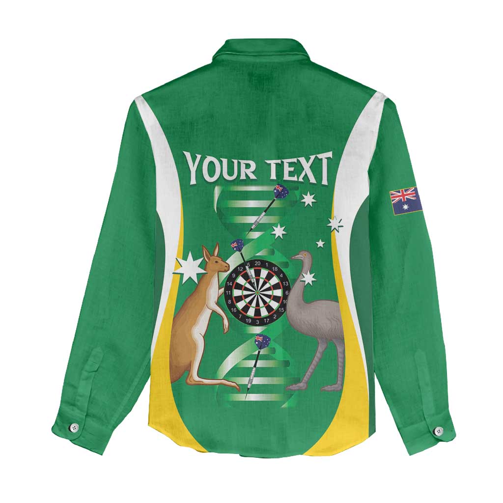 Personalised Australia Darts Women Casual Shirt Aussie Its In My DNA National Color - Aussie Hoodie