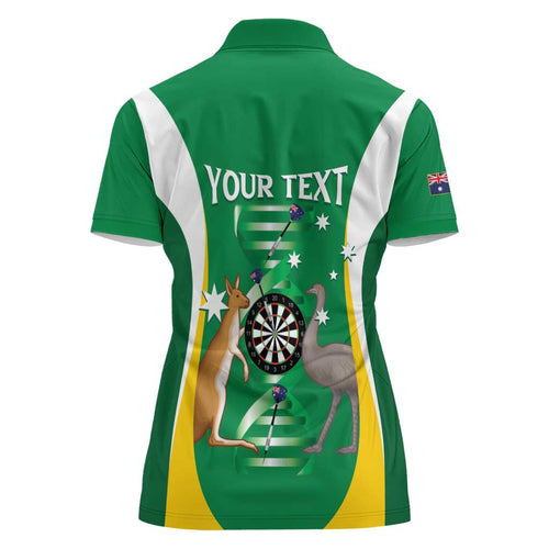 Personalised Australia Darts Women Polo Shirt Aussie Its In My DNA National Color - Aussie Hoodie