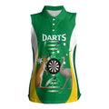 Personalised Australia Darts Women Sleeveless Polo Shirt Aussie Its In My DNA National Color - Aussie Hoodie