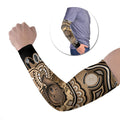 Personalised Australia Wombat Arm Sleeves Aussie Map Indigenous Art