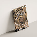 Personalised Australia Wombat Canvas Wall Art Aussie Map Indigenous Art