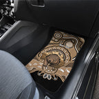 Personalised Australia Wombat Car Mats Aussie Map Indigenous Art